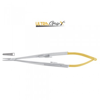 UltraGripX™ TC Castroviejo Micro Needle Holder Straight - With Lock Stainless Steel, 14.5 cm - 5 3/4"